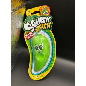 Ja-Ru Squish Attack Holla Peño Jalapeno Stretchy Squishy Toy 5560 Green Pepper